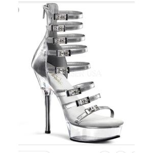 Pleaser sexy strappy heels